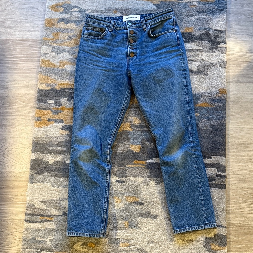 Reformation Classic Blue Denim Jeans